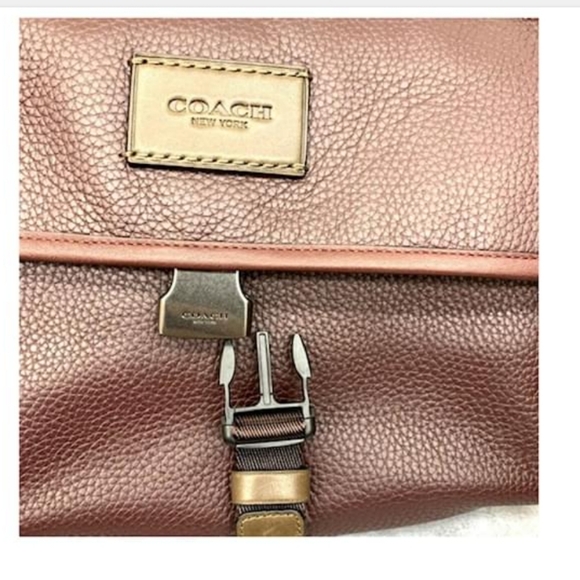 Coach Vintage  Manhattan Bike Messenger Shoulder Bag Bordeaux - Picture 6 of 9